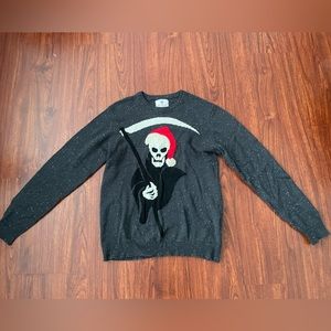 Grim reaper Ugly Christmas Sweater Sz MD